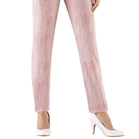 Creation L Rose Print Skinny Pants Jeans - Size 6 - Picture 3 of 6